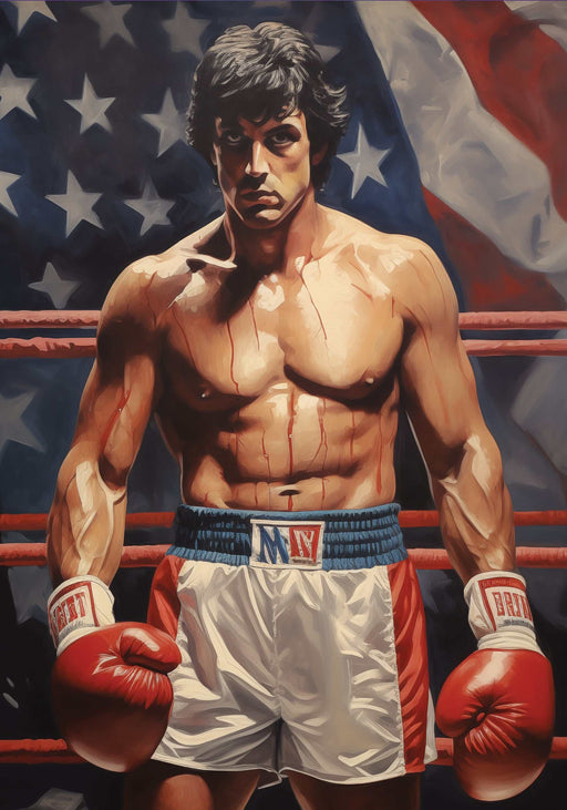 Metal Poster - Rocky Balboa Boxing Wall Art.
